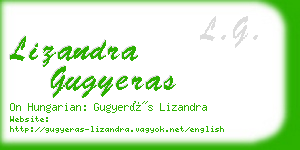 lizandra gugyeras business card